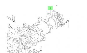 Suzuki DT5Y Cylinder head gasket 11141-986A0-000 (click for enlarged image)
